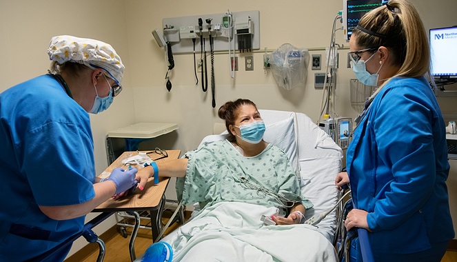 nurse with patient