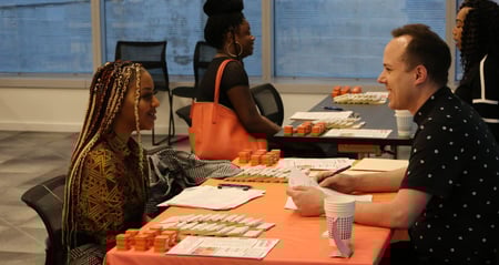 job seeker at ulta beauty hiring fair