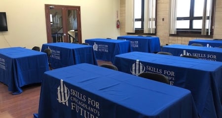 Skills event space at Englewood office