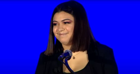 jackie at podium