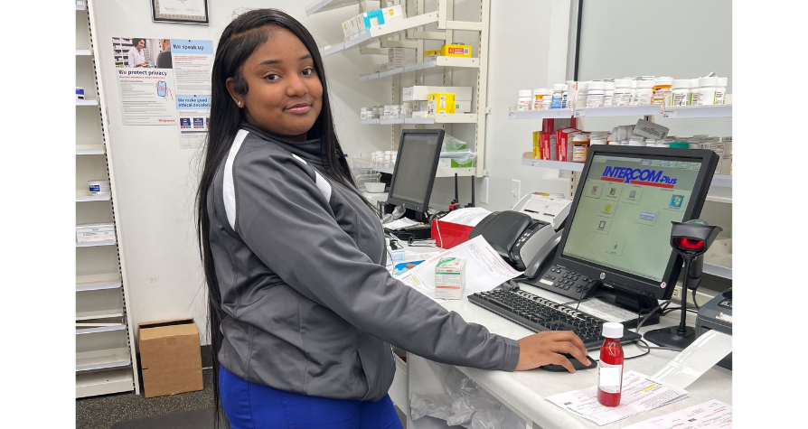 Arvilia working at Walgreens