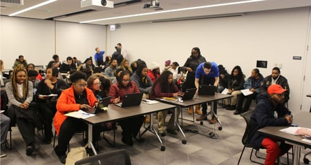 candidates at job fair